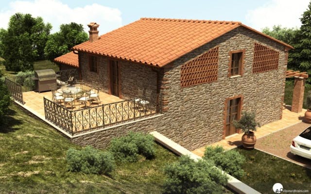 Detached villa under construction with land and olive grove Ref: C18